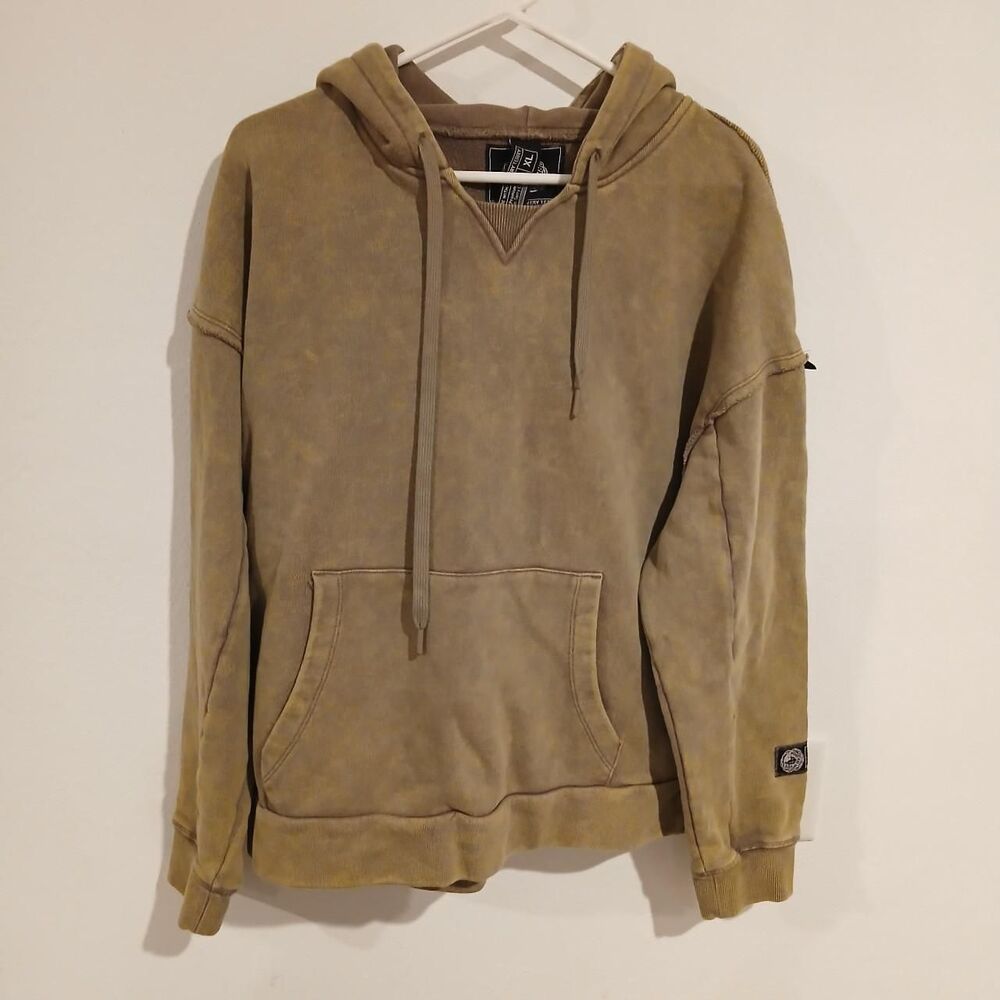 Alphalete Women's Green and Khaki Hoodie Very Terry Size XL